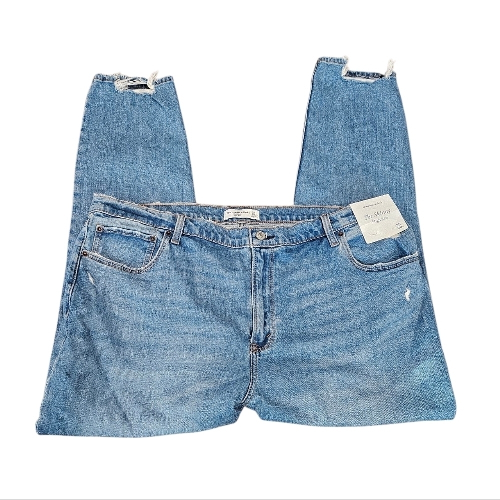 Abercrombie & Fitch The Skinny High Rise Denim Jeans NEW Womens